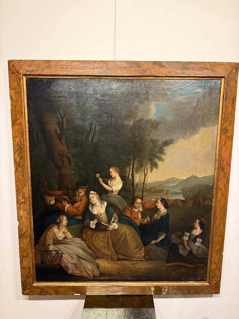 Ευρωπαϊκή σχολή (XVIII) - Scena galante - XL format #1.0