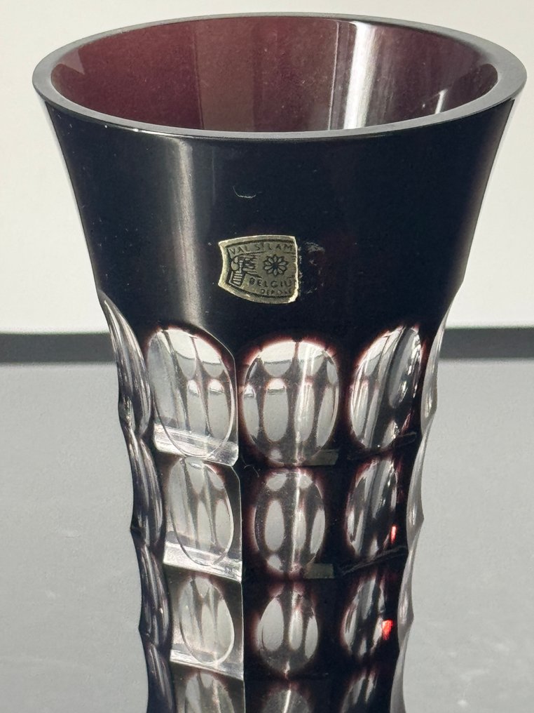 Val Saint Lambert - Vase  - Crystal - Vase prune VSL #2.1