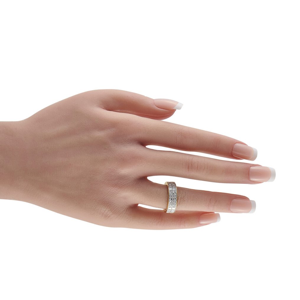 Δαχτυλίδι - 18 καράτια Κίτρινο χρυσό -  3.60ct. tw. Διαμάντι (Φυσικό)  #2.1