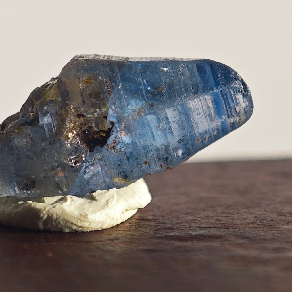 5,6 καρατίων Κορυφαίος μπλε σαφίρ κρύσταλλος ολοκληρώθηκε!- 1.12 g #2.1