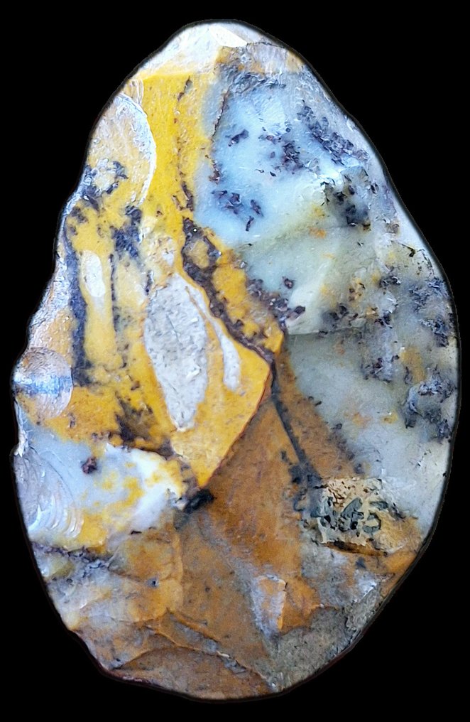 Paleolithic Jasper Multicolored jaspe biface, Vienne Fontmaur, France, Grande Pressigny, private archaeology - 65 mm (No reserve price) #4.3