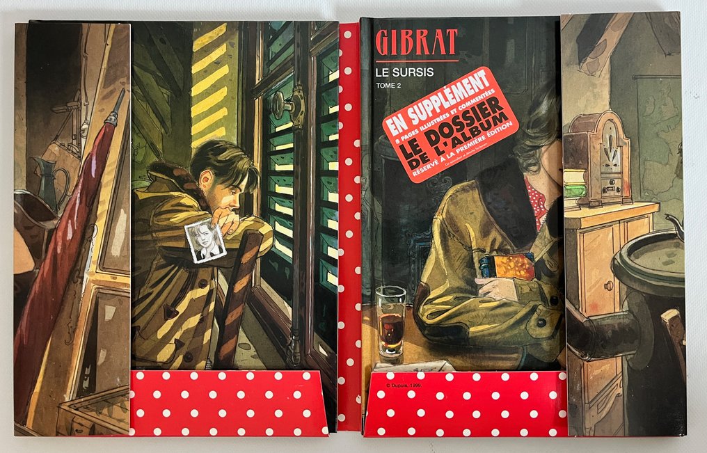 Gibrat - Le Sursis T1 + T2 + cahier - 2x C + coffret - 1 Album - Limited edition - 1997/1999 #3.2