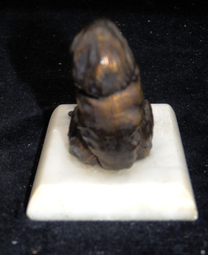 Γλυπτό, Bronzen Beeldje Eekhoorn - 7 cm - Μπρούντζος, Μάρμαρο - 1930 #4.3