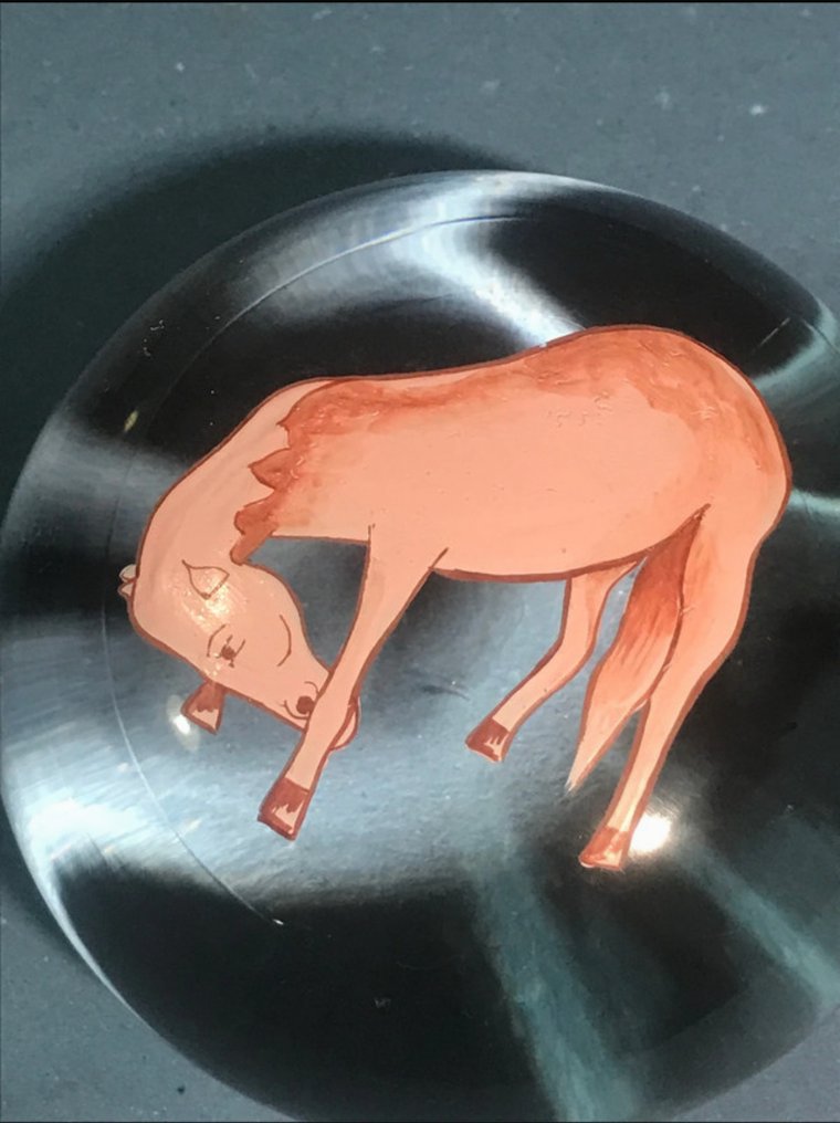 canetti - Nicolai Canetti - Βάρος χαρτιού - Γυαλί, Σμάλτο, Βάρος χαρτιού του 1991 υπογεγραμμένο από τον σύγχρονο σχεδιαστή Canetti Nicolai (Νέα Υόρκη) σε γυαλί #2.1