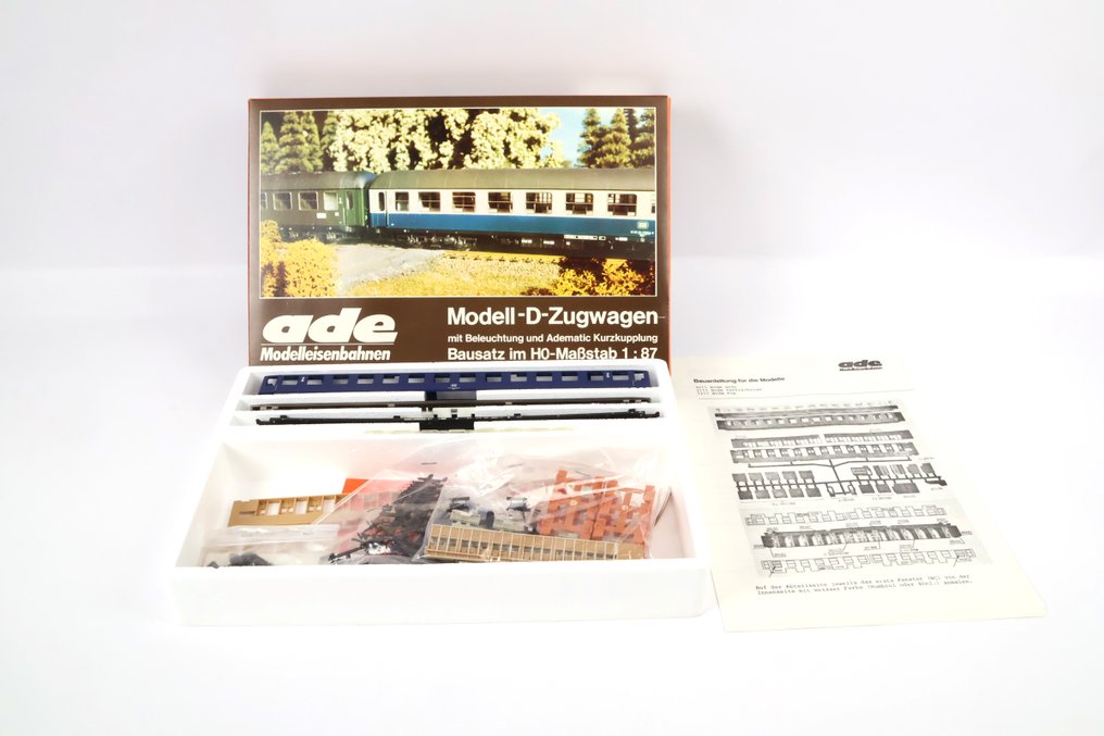 ADE H0 - B-5011-5 - Model train passenger carriage (1) - Light railcar, second class, type Bcüm - DB #1.0