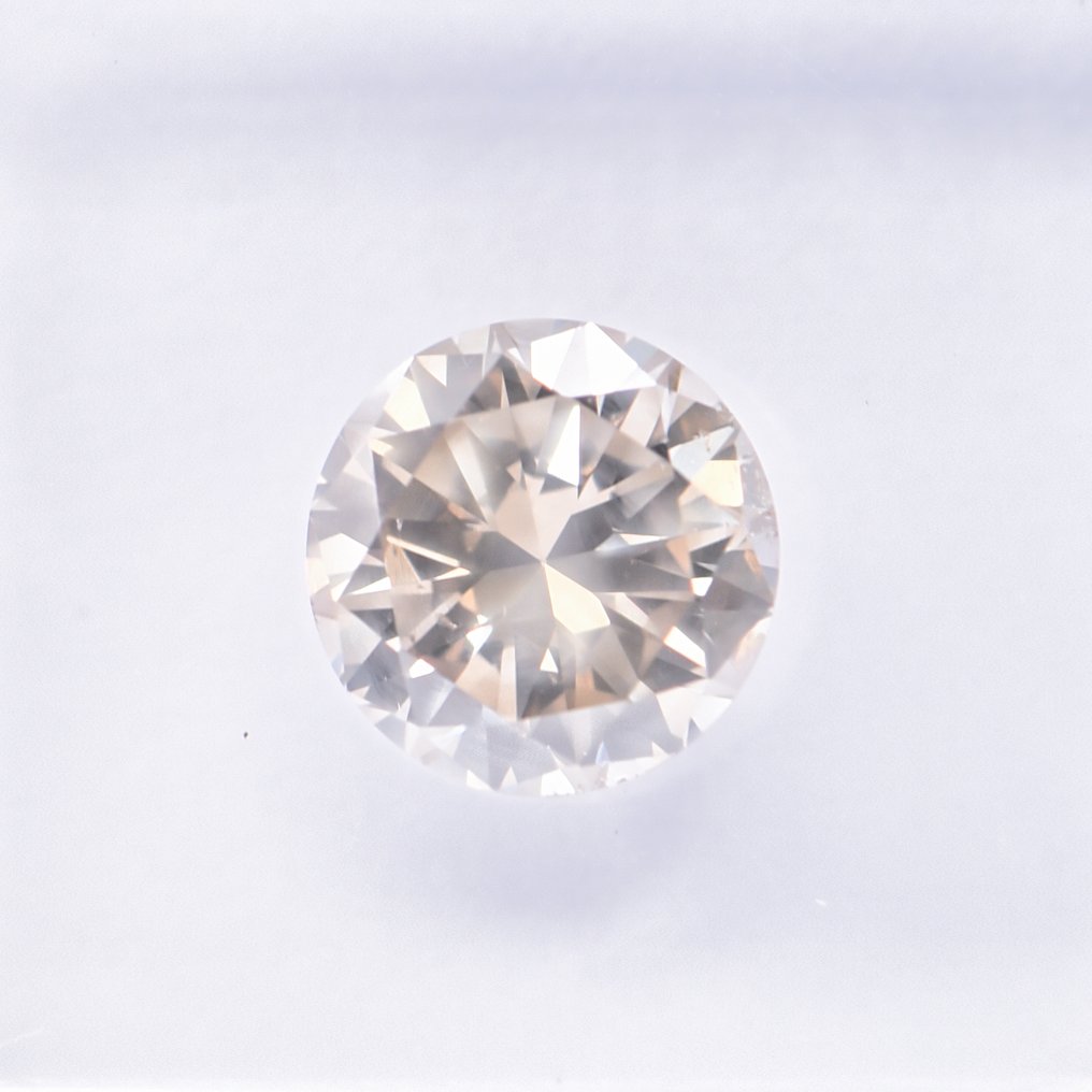 没有保留价 - 1 pcs 钻石  (天然色彩的)  - 1.01 ct - 圆形 - Fancy 稍帶棕色的, 稍帶灰色的 黄色 - SI2 微内含二级 - 国际宝石研究院（IGI） - VG #1.0