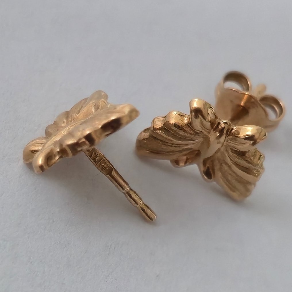 Ingen mindstepris - Øreringe - 18 kraat Gulguld #2.1