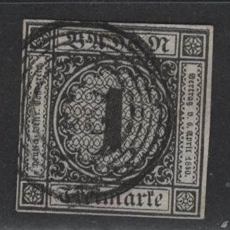Baden 1851/1853 - pression écrasante, 4 valeurs, dont deux fois vérifiées #3.2