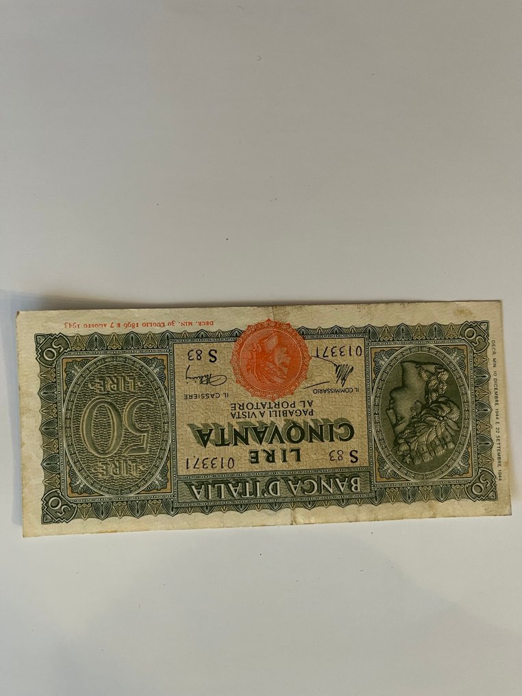 意大利. - 5 banconote + 100 Lire Prestito per la Vittoria della Democrazia  (没有保留价) #3.2