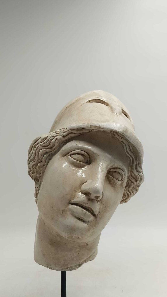 Sculpture, Testa di Atena - 38 cm - marble dust #4.3