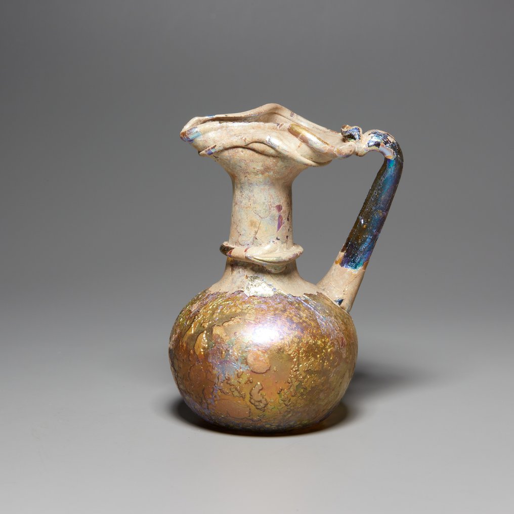 古羅馬 玻璃 药膏。公元三世纪。高8.5厘米。 #1.0