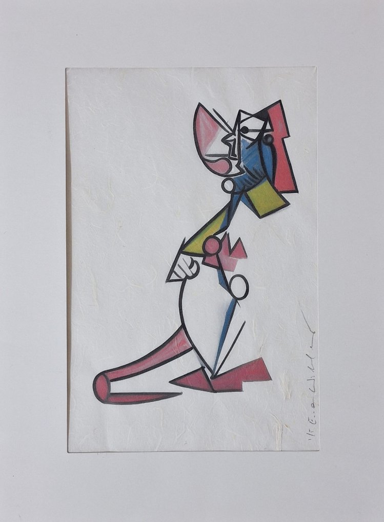 Emma Wildfang - Triptych Pinky (and the Brain) "Tribute series"- Icons Reimagined "Pablo Picasso" #3.2