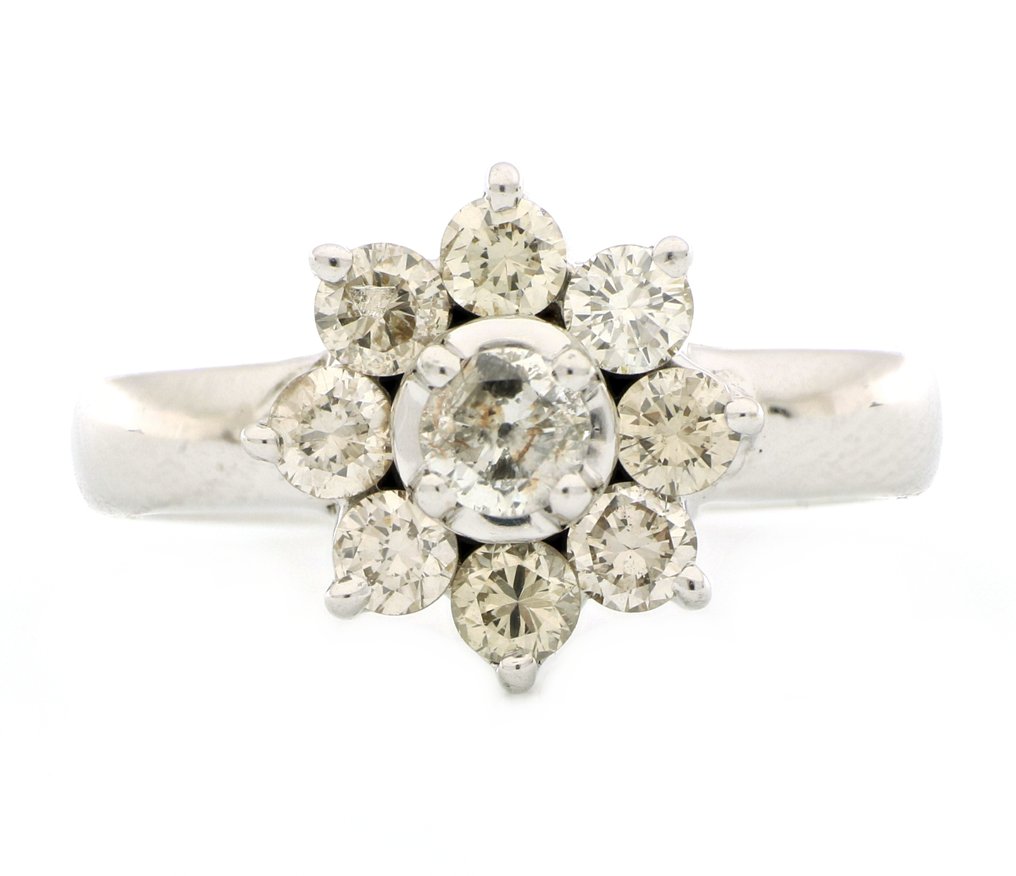 χωρίς τιμή ασφαλείας - Δαχτυλίδι - 18 καράτια Λευκός χρυσός -  0.70ct. tw. Διαμάντι (Φυσικό)  - Διαμάντι #1.0