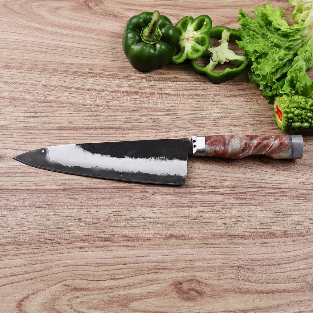 Sam Knives Handcrafted Chef’s Knife - 餐刀 - 钢, 树脂 - A133 #4.3