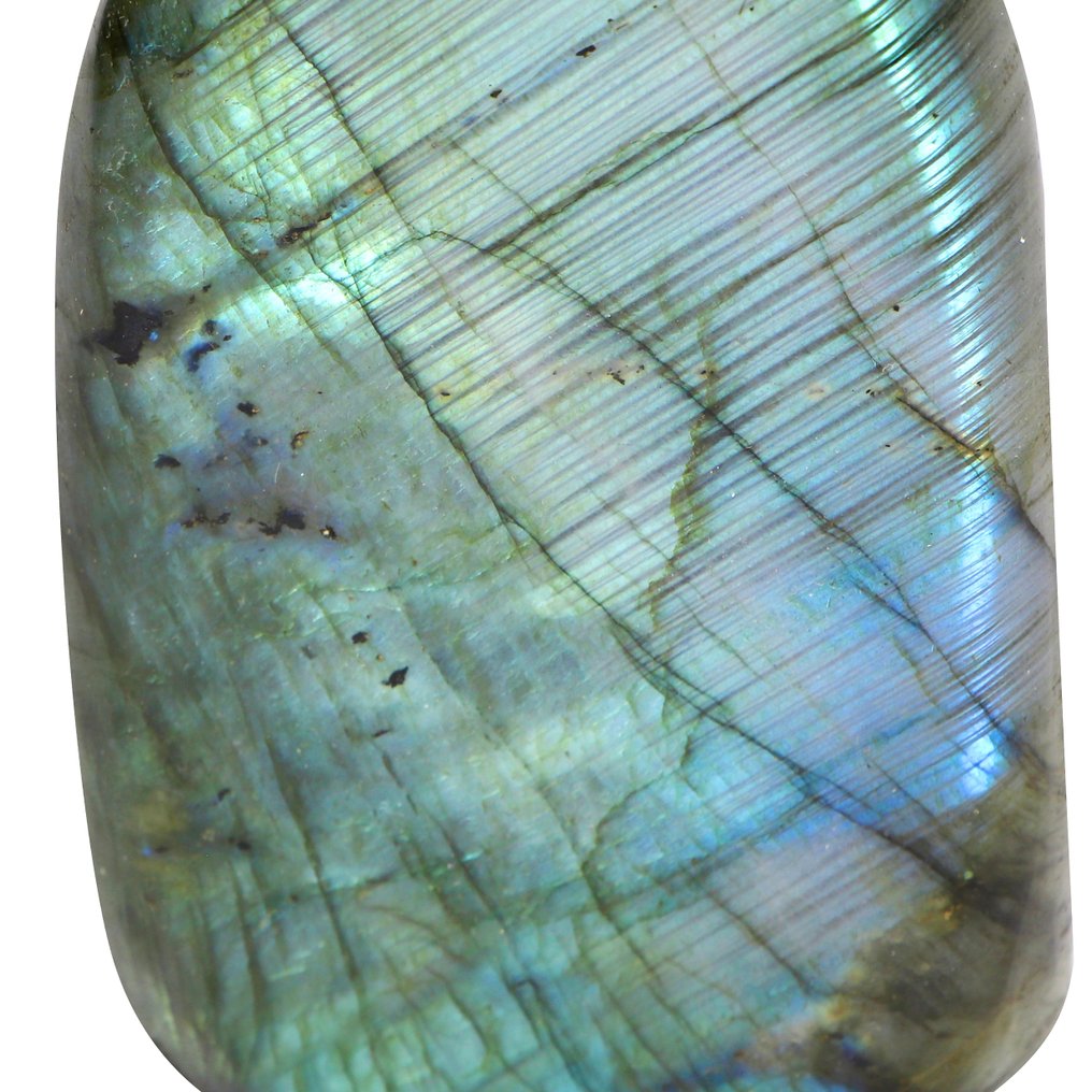 顶级品质 - 生动彩虹闪光 - 拉布拉多石 自由形式- 0.7 kg #4.3