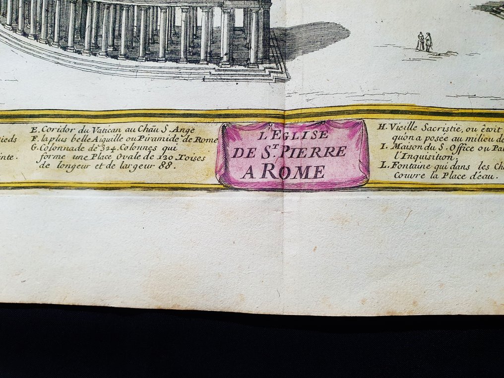 Ευρώπη - Ιταλία Κεντρική / Λάτσιο / Ρώμη / Βατικανό; Nicolas de Fer - L'Eglise de St. Pierre a Rome - 1701-1720 #4.3