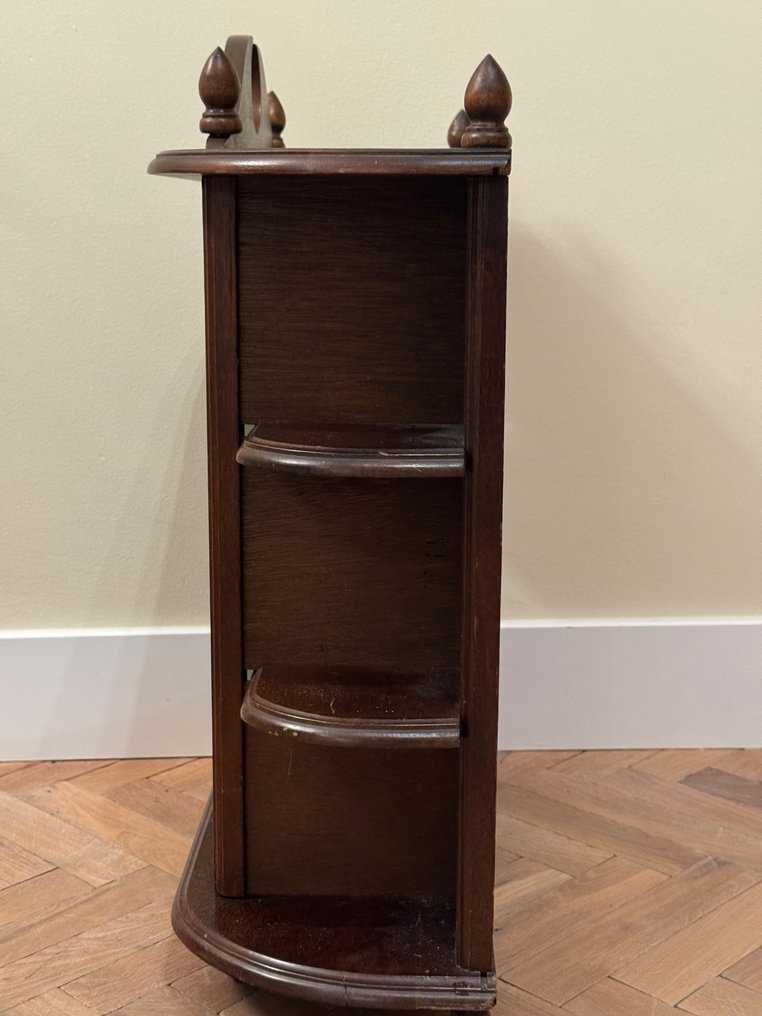 橱柜 - 铸造黄铜, 桃花心木地区的橡木 - 带脚的墙壁橱柜 #4.3