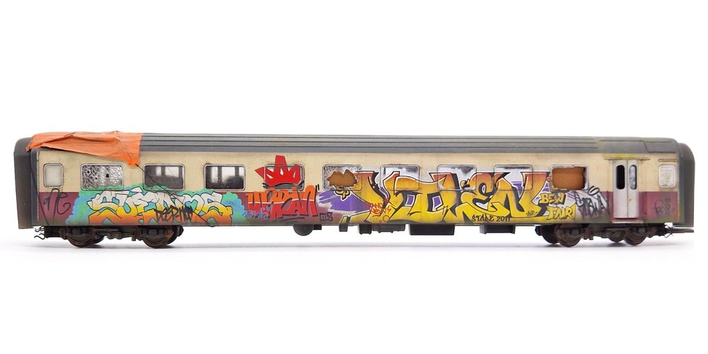 Roco H0 - Triebwagen (1) - Geweatherd niederländisch schweizerisch RAM TEE Zugset - NS, SBB #4.3