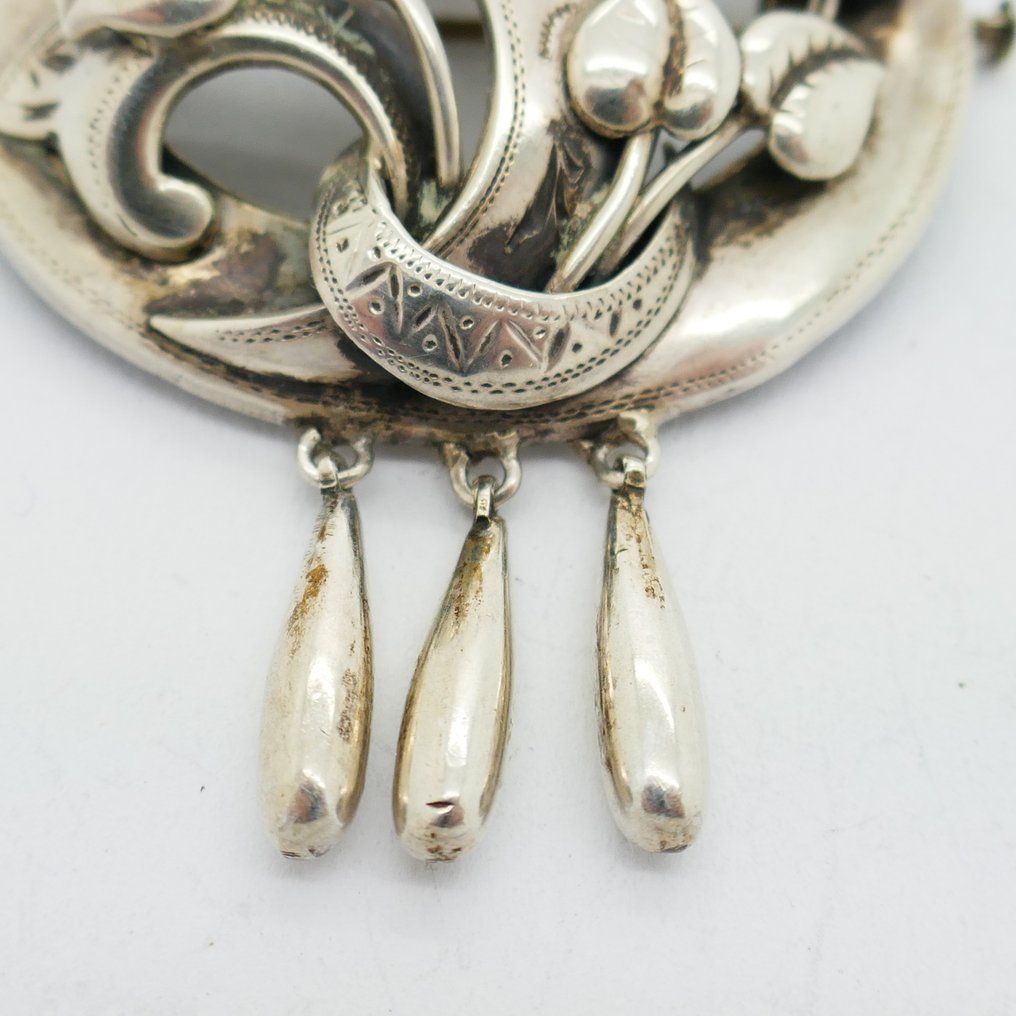 沒有保留價 - 胸針 銀 - G. Kaplan - 1952 #3.2