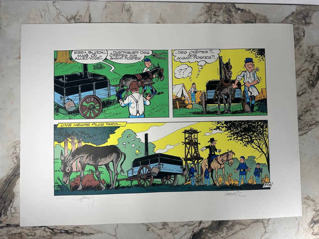 Lambil / Cauvin - Sérigraphie - Les Tuniques Bleues #1.0