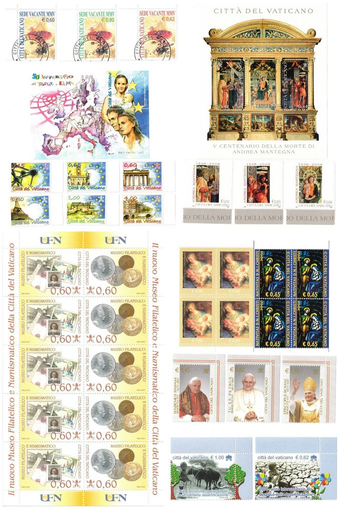 圣马力诺共和国和梵蒂冈城 2002/2011 - 彩票、邮票和小邮票册 #2.1