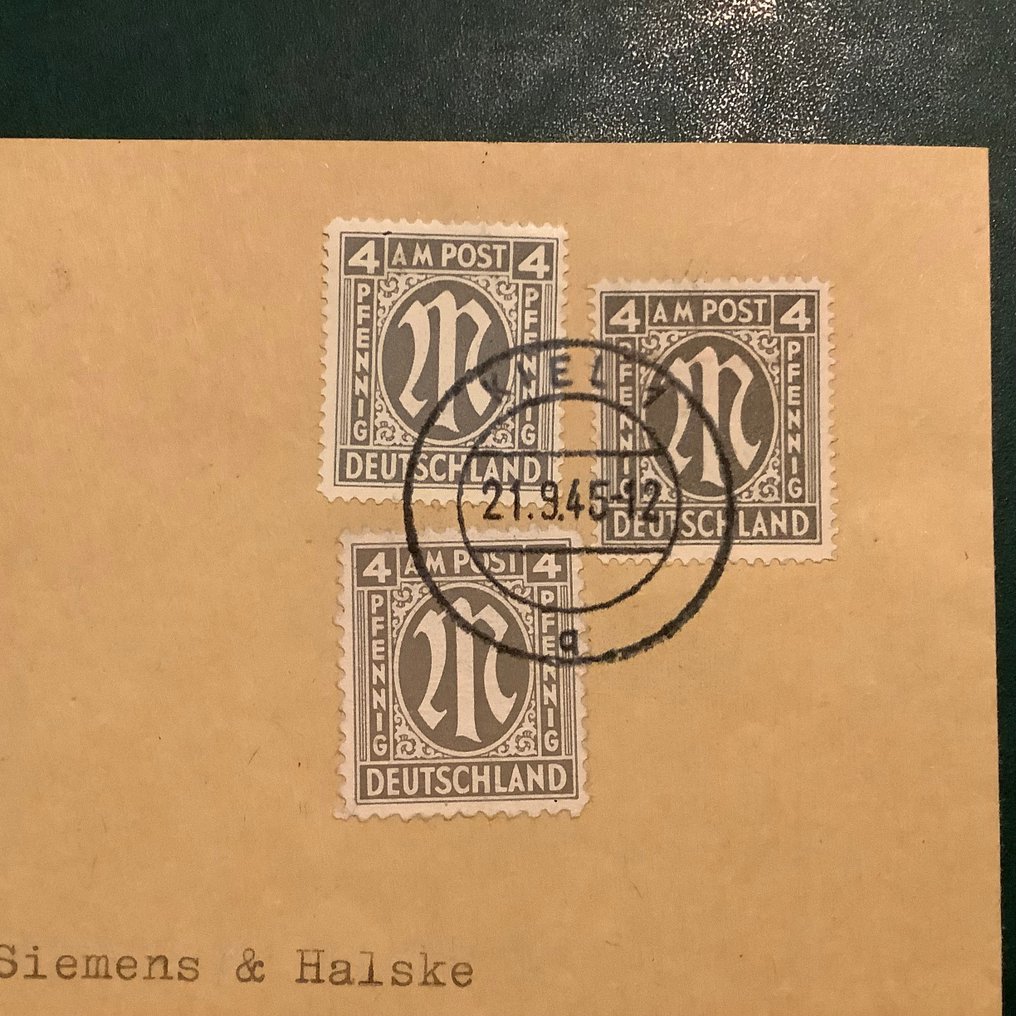 德國 - 當地郵政區 1945 - 基尔：RDP Bezink 12 Pf 以信件形式提供 - Michel #2.1