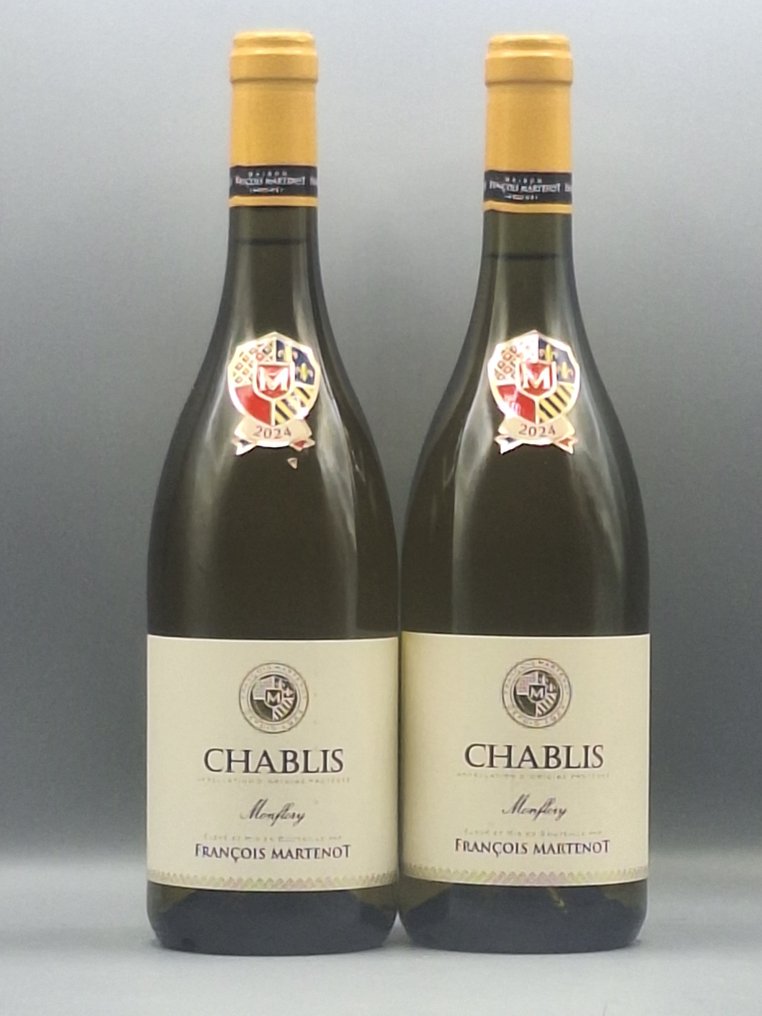 2024 x 2 François Martenot Chablis & 2021 Domaine Confuron Cotetidot Vosne Romanée - Borgoña - 3 Botellas (0,75 L) #2.1