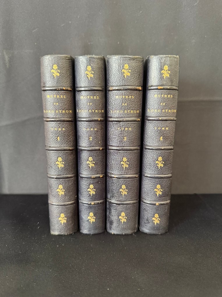 Lord Byron / Benjamin Laroche - Œuvres Complètes de Lord Byron traduites par Benjamin Laroche — Edition Hachette 1868-1869 — 4 tomes - 1868 #1.0