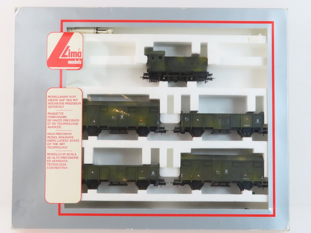 Lima H0 - 149707 - Set de trenes (1) - V20 con 4 vagones en colores de camuflaje. - DRG #3.2