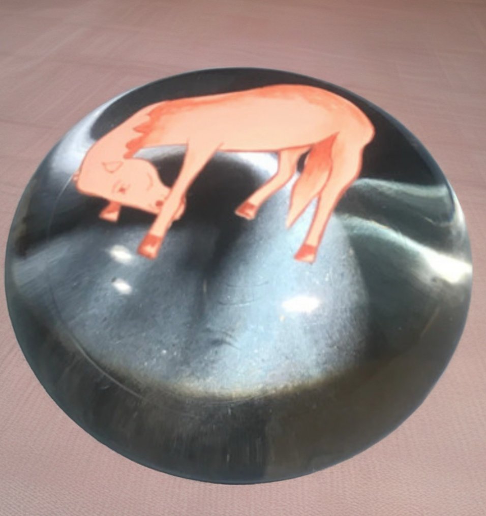 canetti - Nicolai Canetti - Βάρος χαρτιού - Γυαλί, Σμάλτο, Βάρος χαρτιού του 1991 υπογεγραμμένο από τον σύγχρονο σχεδιαστή Canetti Nicolai (Νέα Υόρκη) σε γυαλί #1.0