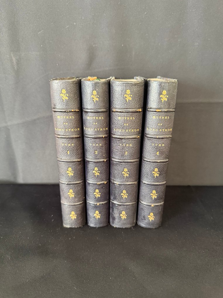 Lord Byron / Benjamin Laroche - Œuvres Complètes de Lord Byron traduites par Benjamin Laroche — Edition Hachette 1868-1869 — 4 tomes - 1868 #1.0