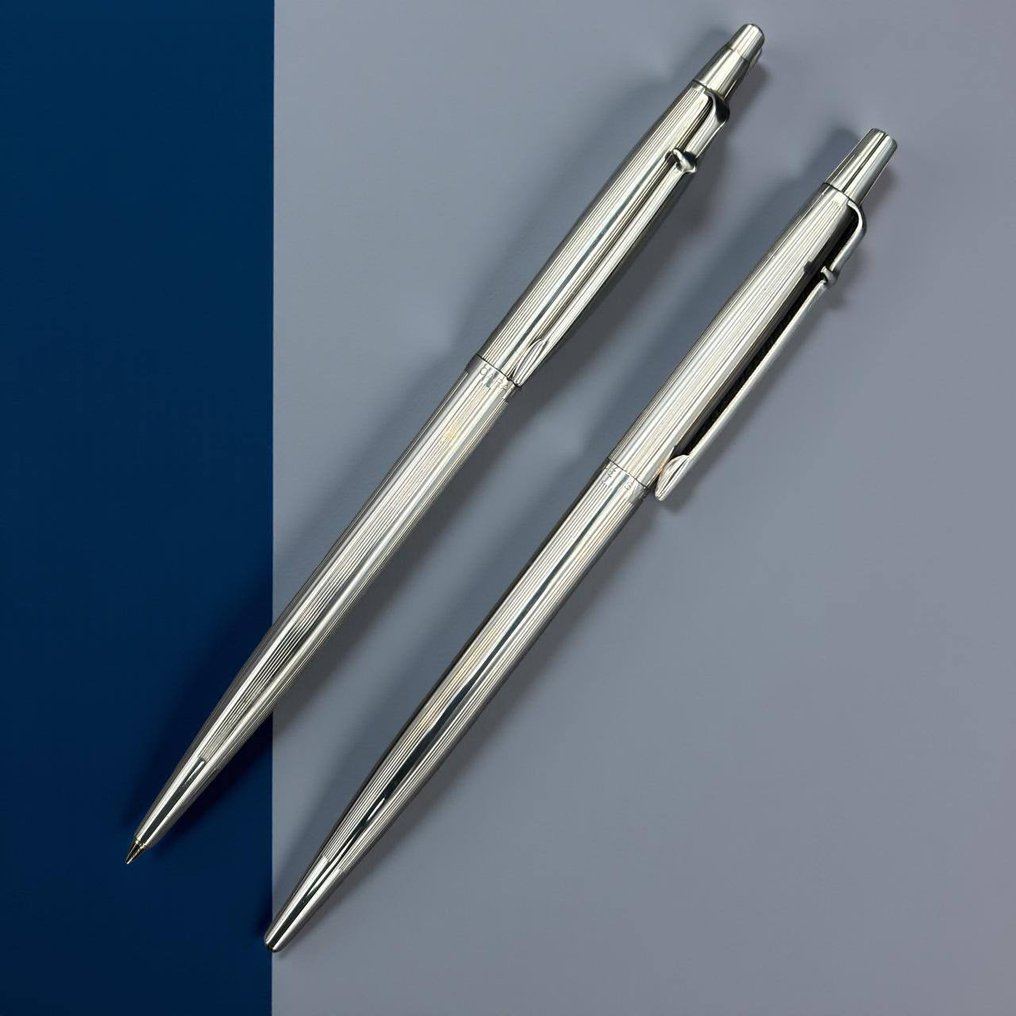 Caran d'Ache - Custom: Caran d'Ache guilloché bolígrafo pareado - No reserve price - Ballpoint pen #2.1