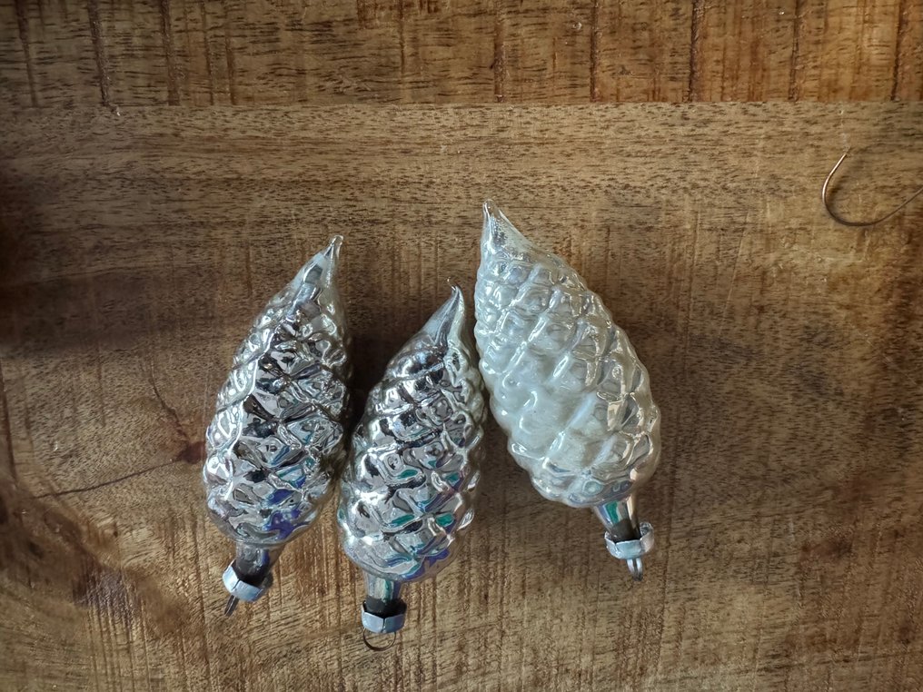 Bolas de Natal (20) - Vidro - gablonzer leonische piek #4.3