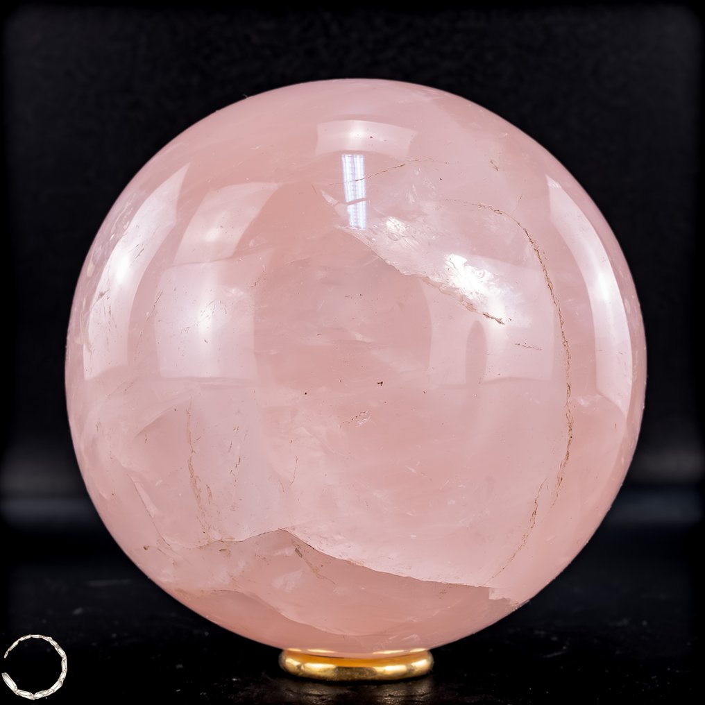 Esfera de quartzo rosa natural do Brasil- 1146.81 g #3.2