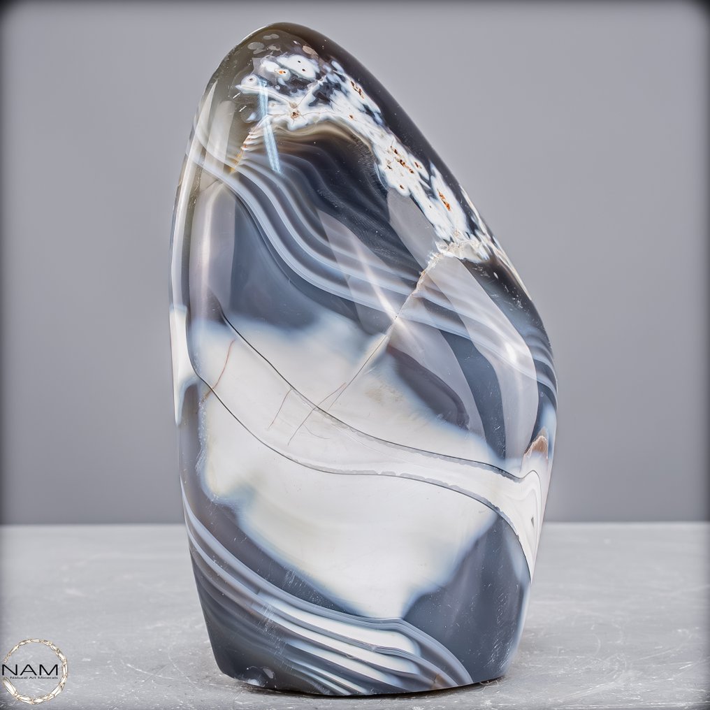 Natural "Orca" Agate Freeform- 1050.64 g #2.1