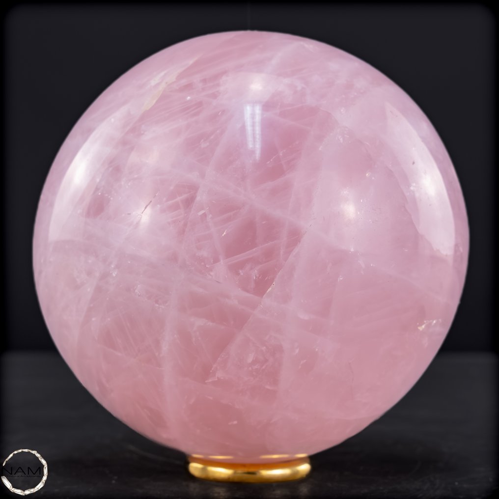 Φυσική σφαίρα ροζ χαλαζία από Βραζιλία Έργο τέχνης της φύσης!- 966.62 g #4.3