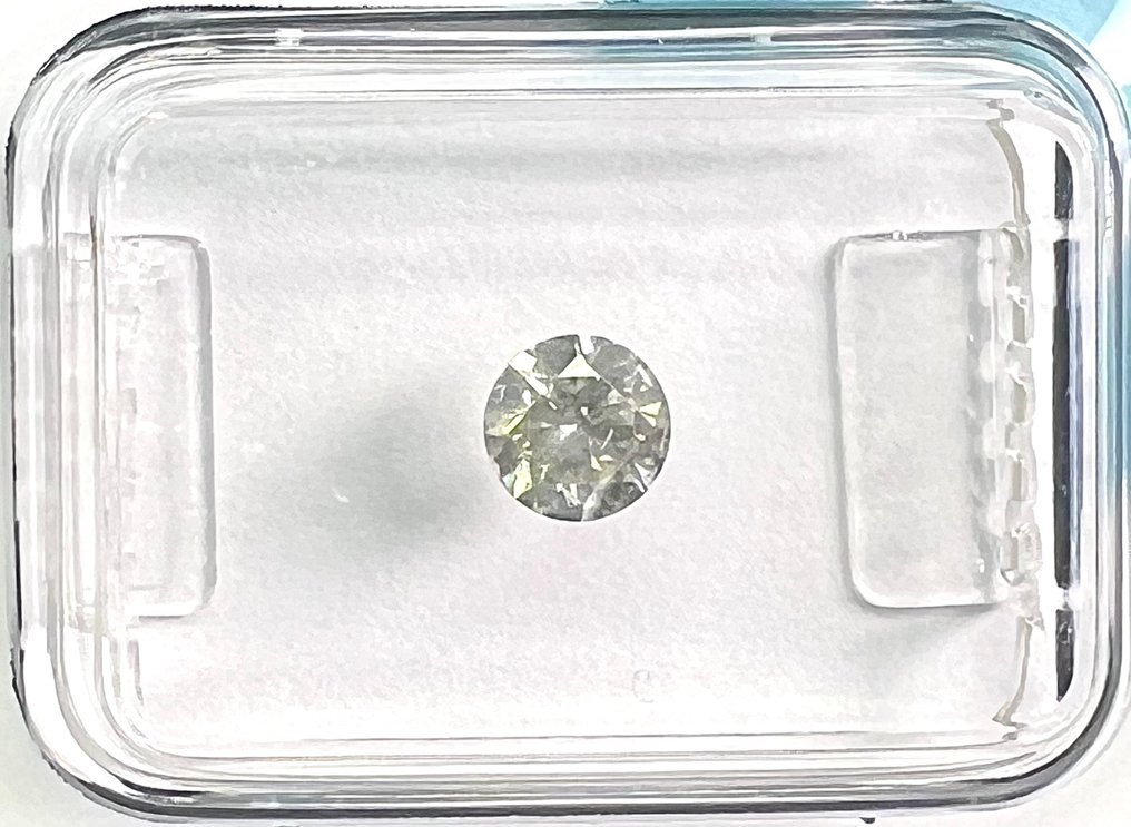 χωρίς τιμή ασφαλείας - 1 pcs Διαμάντι  (Φυσικό)  - 0.41 ct - Στρογγυλό - L - I1 - International Gemological Institute (IGI) #1.0