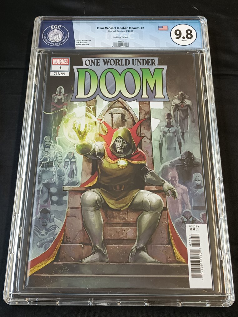 One World Under Doom #1 - Rod Reis Variant - EGC 9.8 - 1 Graded comic - EO - 2025 #1.0