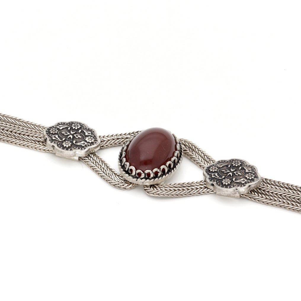 Sans prix de réserve - Bracelet Argent - Carneool #3.2