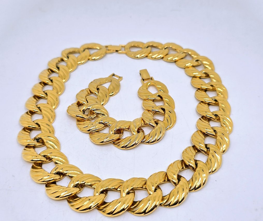 Napier - Aranyozott - 2 részes ékszerszett - csokor készlet 1970-es évek #1.0