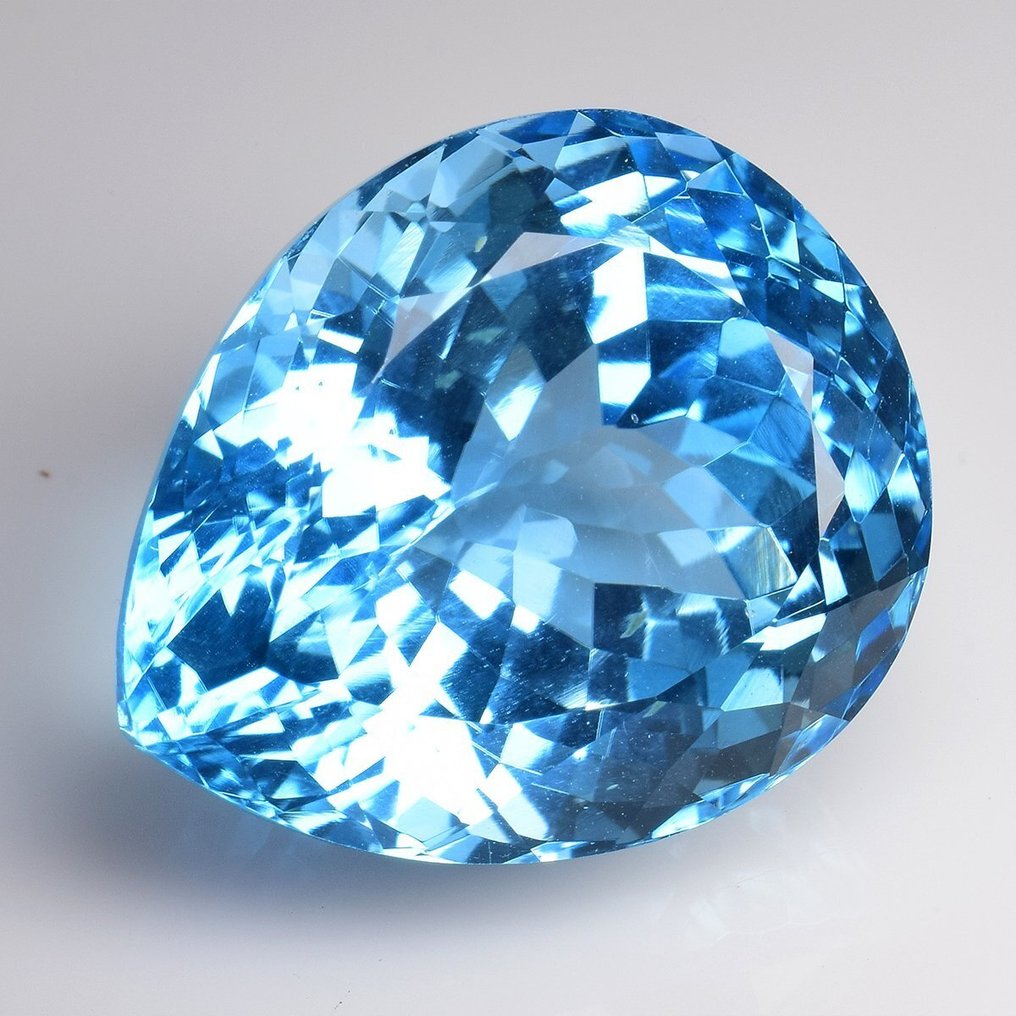 没有保留价 - 1 pcs  蓝色 黄宝石  - 29.99 ct - 安特卫普宝石检测实验室（ALGT） - 瑞士蓝 #1.0