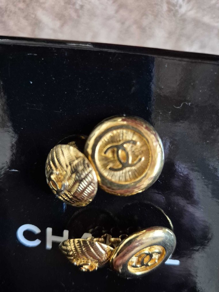 Chanel - Gullplattert - Mansjettknapper #3.2
