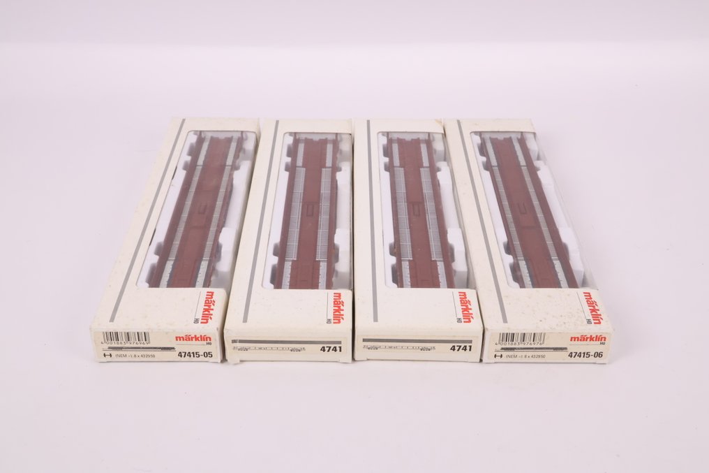 Märklin H0 - 47471/47415-05/47416-06 - Model train freight carriage (4) - Four Rola's - DB #1.0
