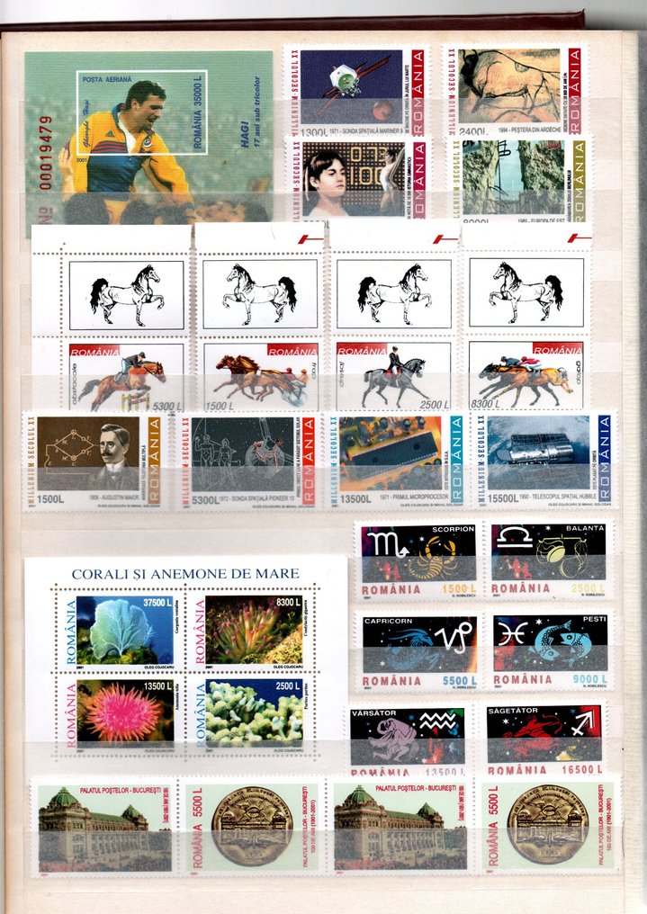 Romania 2001/2010 - extensive collection of Romania 2001-2010 in superb mnh quality with cv of 1479 euro - michel 2023 year-5549/block 477 #1.0