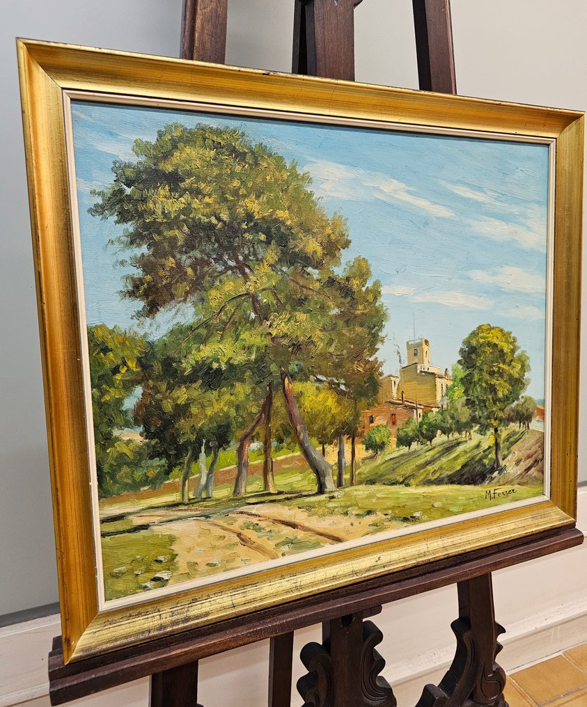 Miguel Ferrer Bolar (1900) - NO RESERVE - Path between pines #3.2