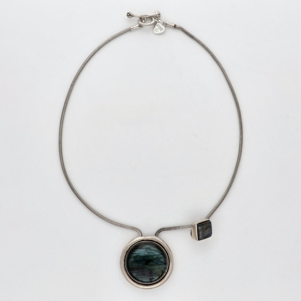 Sans prix de réserve - Collier avec pendentif Argent - Labradoriet #1.0