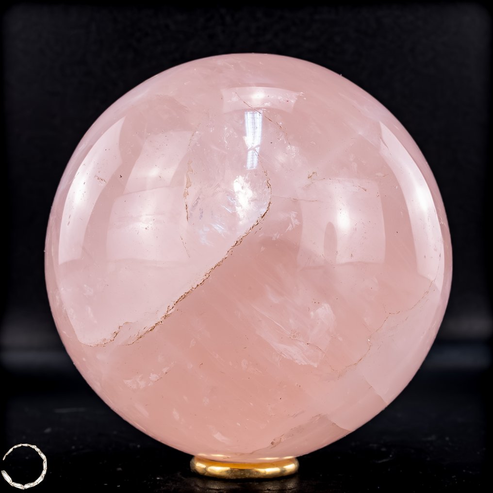 Esfera de quartzo rosa natural do Brasil- 1146.81 g #4.3