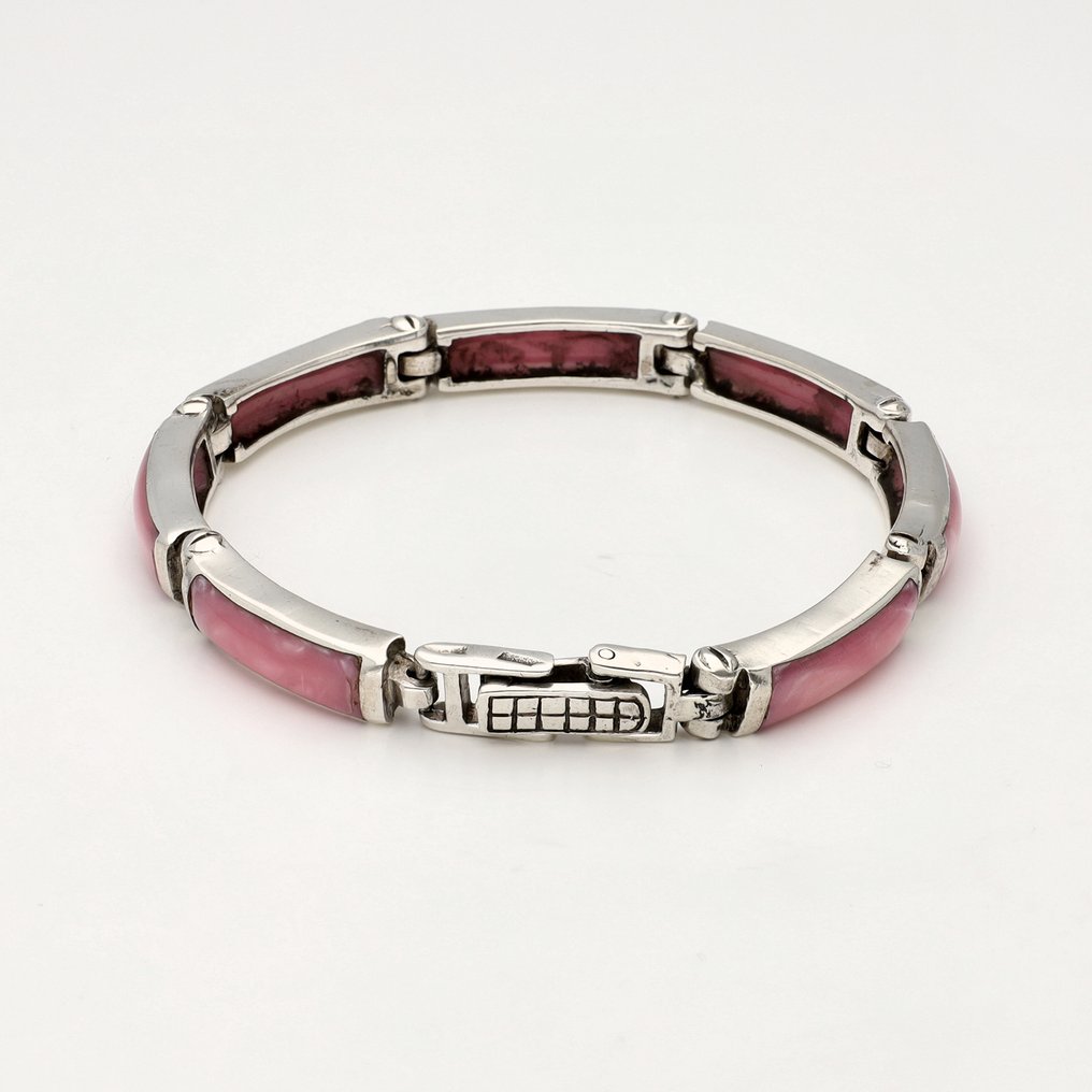 χωρίς τιμή ασφαλείας - Βραχιόλι Ασημί - Ροδοχρωσίτης #1.0