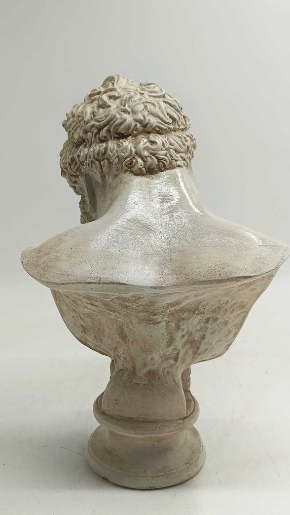 Γλυπτό, Busto dell'ercole farnese - 29 cm - μαρμάρινη σκόνη #3.2