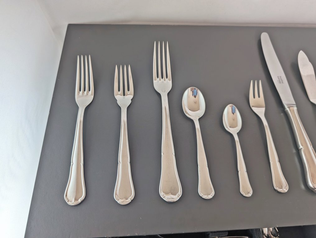 KH (100gr) Solingen "Spatours Style" - 12人用餐具套装 (148) - 镀银 #2.1